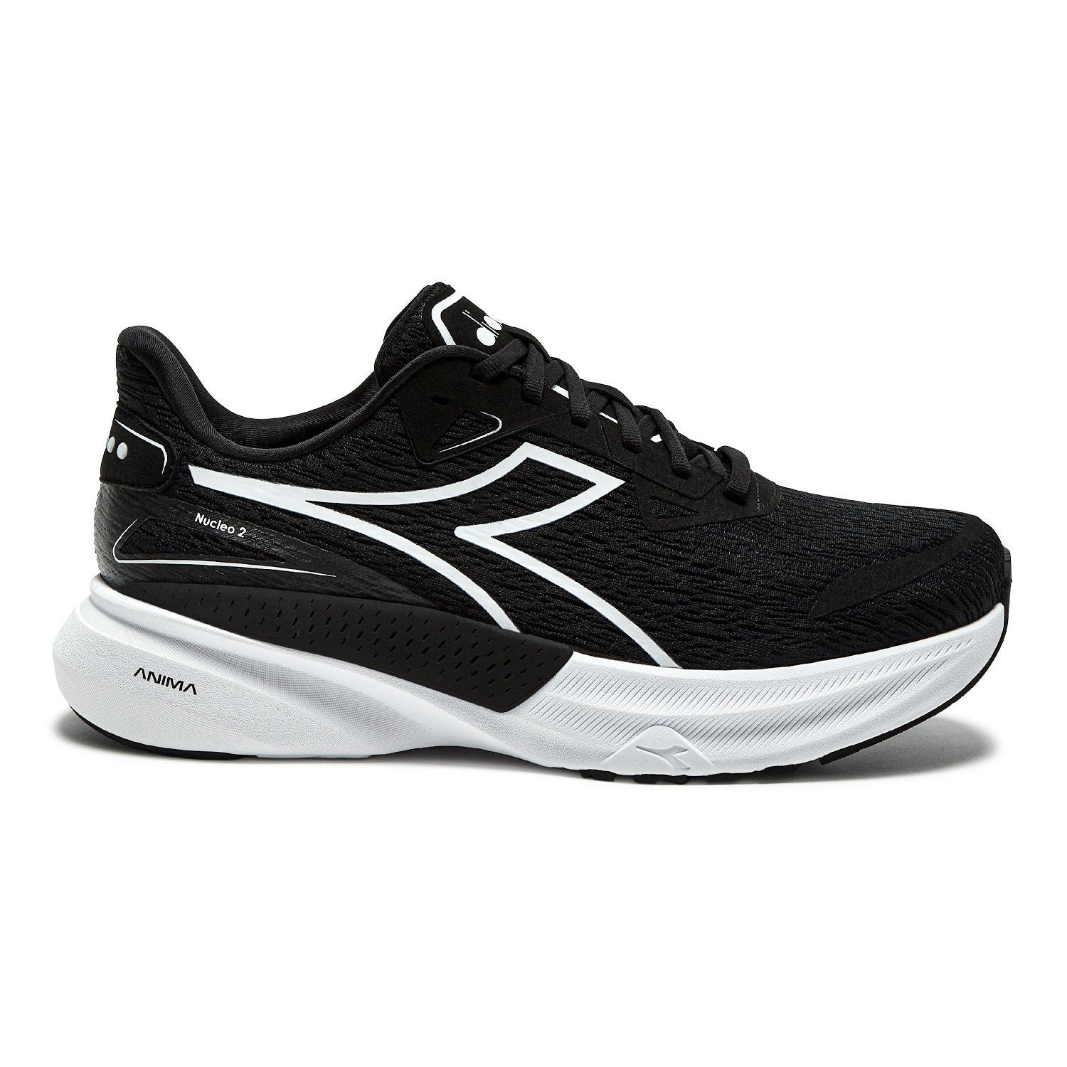 Diadora Nucleo Black/White Men's Neutral Running Shoes