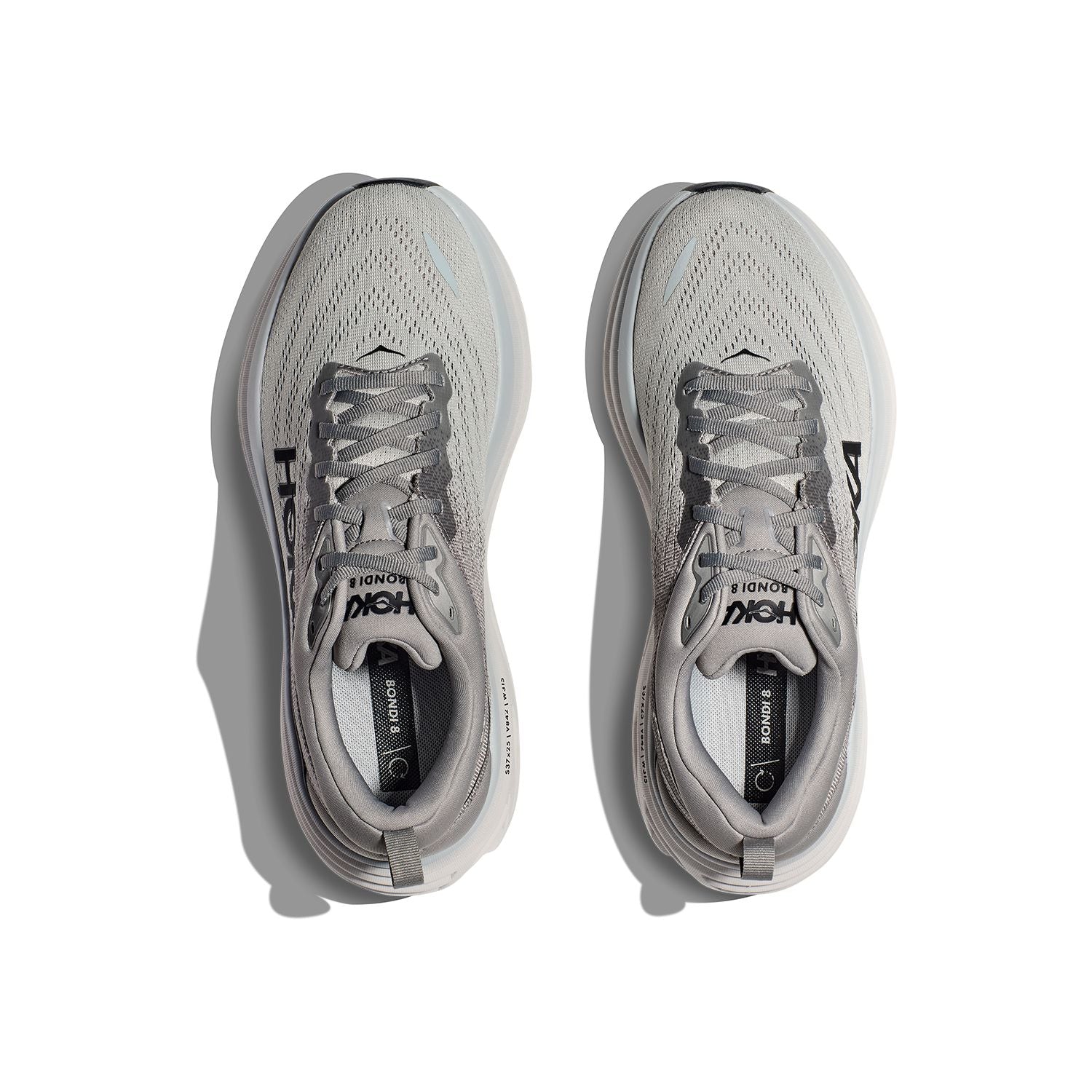 HOKA Bondi 8 | Sharkskin/Harbor Mist | Men's Running Shoe