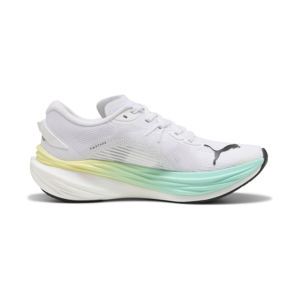 PUMA DEVIATE NITRO 3 ランニングシューズ 値下げ可 Puma Deviate Nitro 3 | White/Mint | Women's Neutral Running Shoes