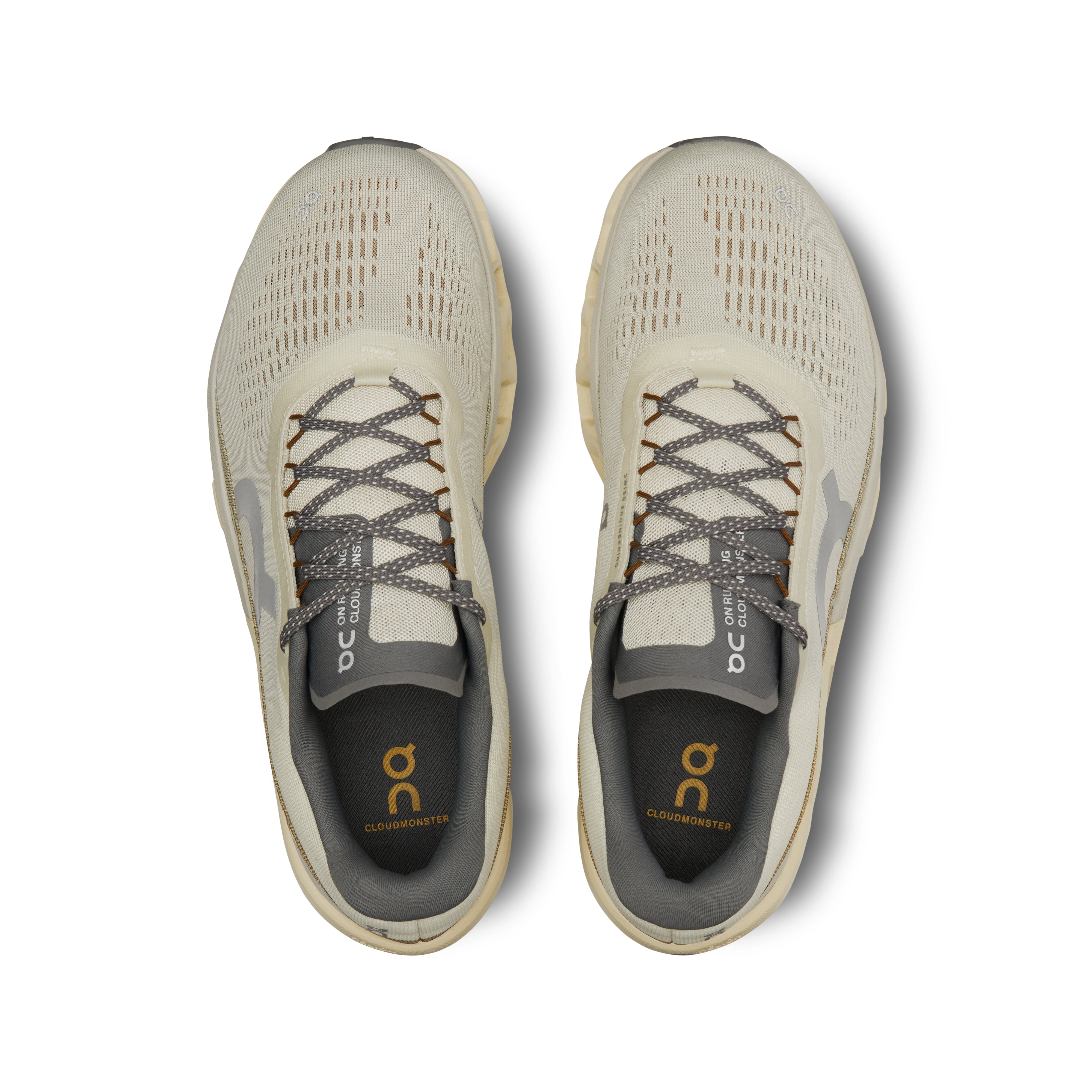 On Cloudmonster 2 | Cream/Ice | Men's High Cushion Running Shoes