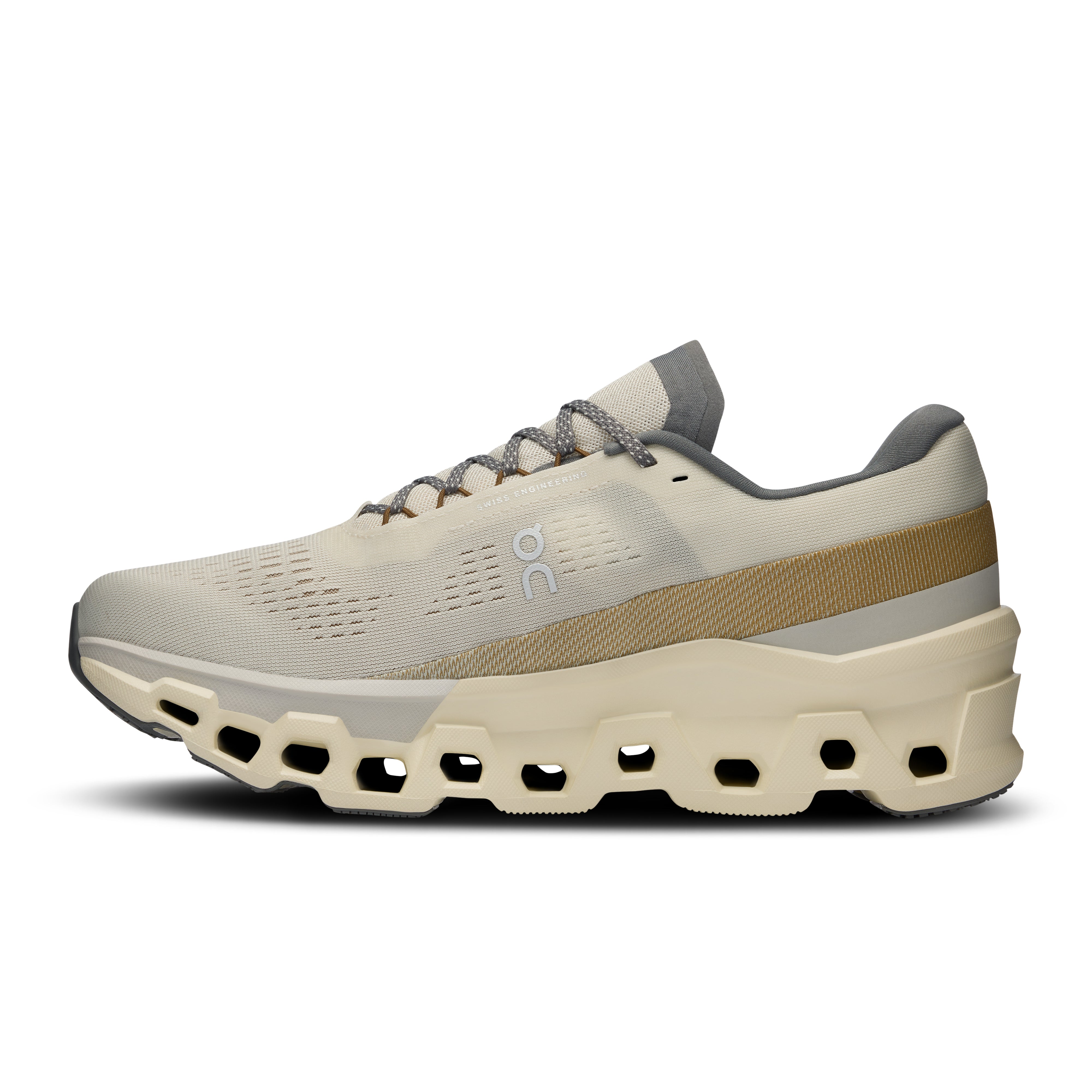 On Cloudmonster 2 | Cream/Ice | Men's High Cushion Running Shoes