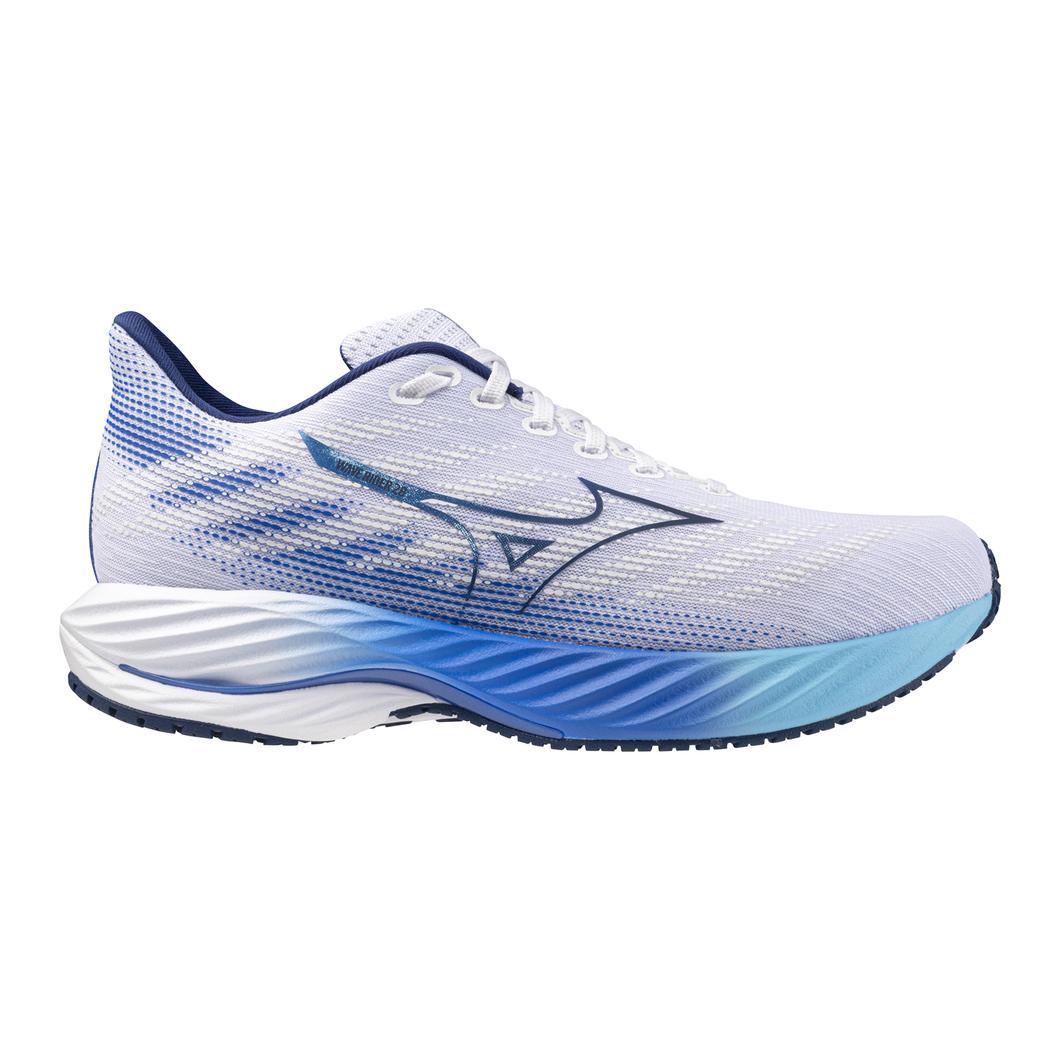 Mizuno Wave Rider 28 | White/Estate Blue | Men's Neutral Running