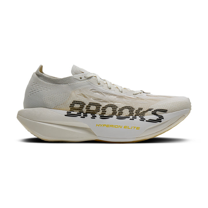 1000541D088 | right | Image of Brooks Unisex Hyperion Elite 6 shoe in Vaporous Grey / Yellow / Black