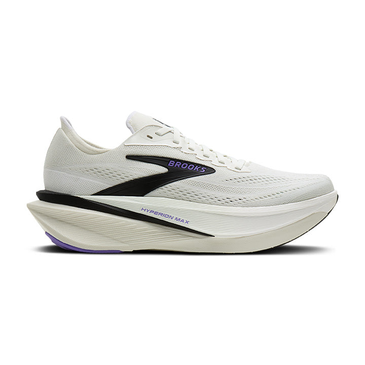 1104981D059 | right | Image of Brooks Men's Hyperion Max 4 shoe in Grey / Black / Purple Hebe