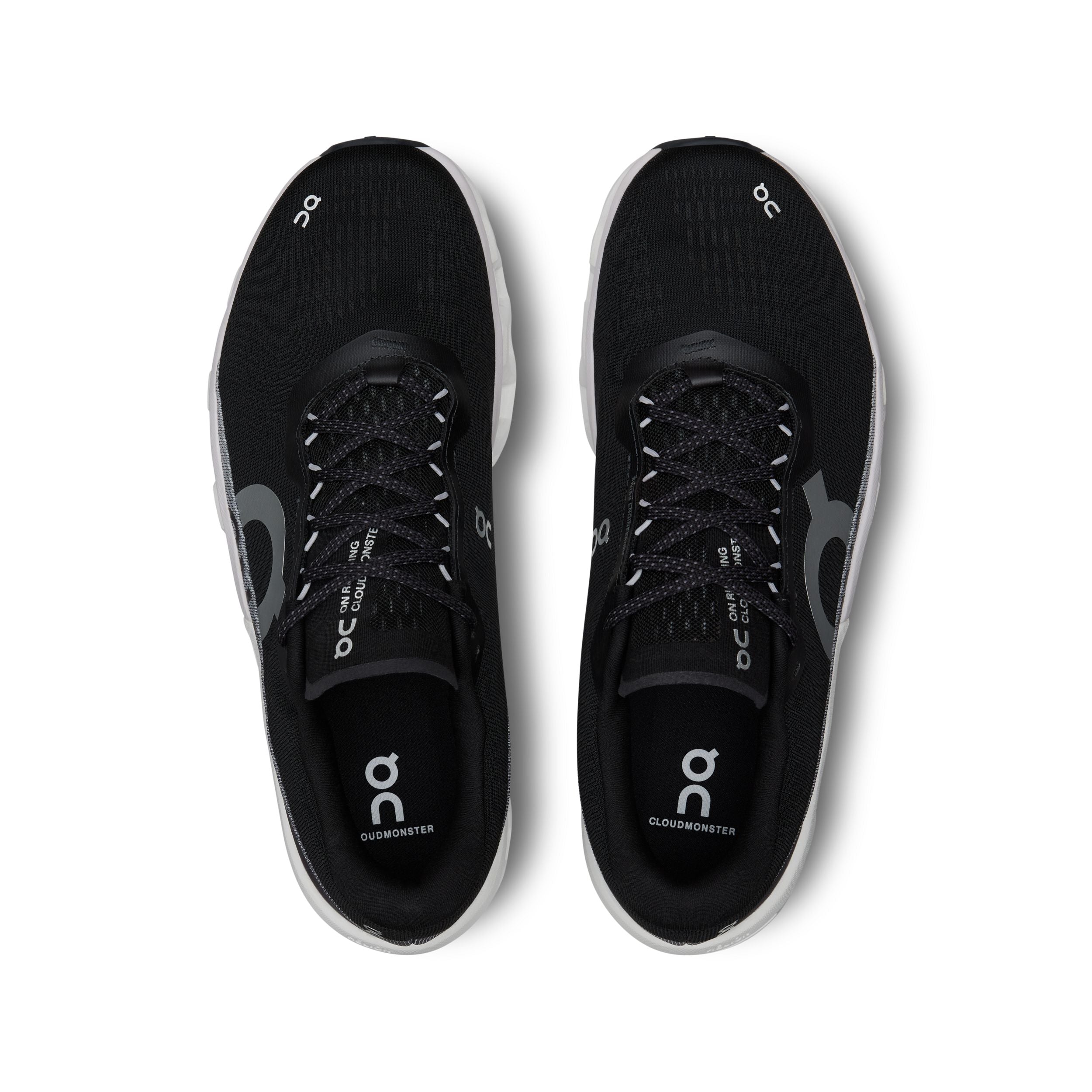 On Cloudmonster 2 | Black/Frost | Men's High Cushion Running Shoes