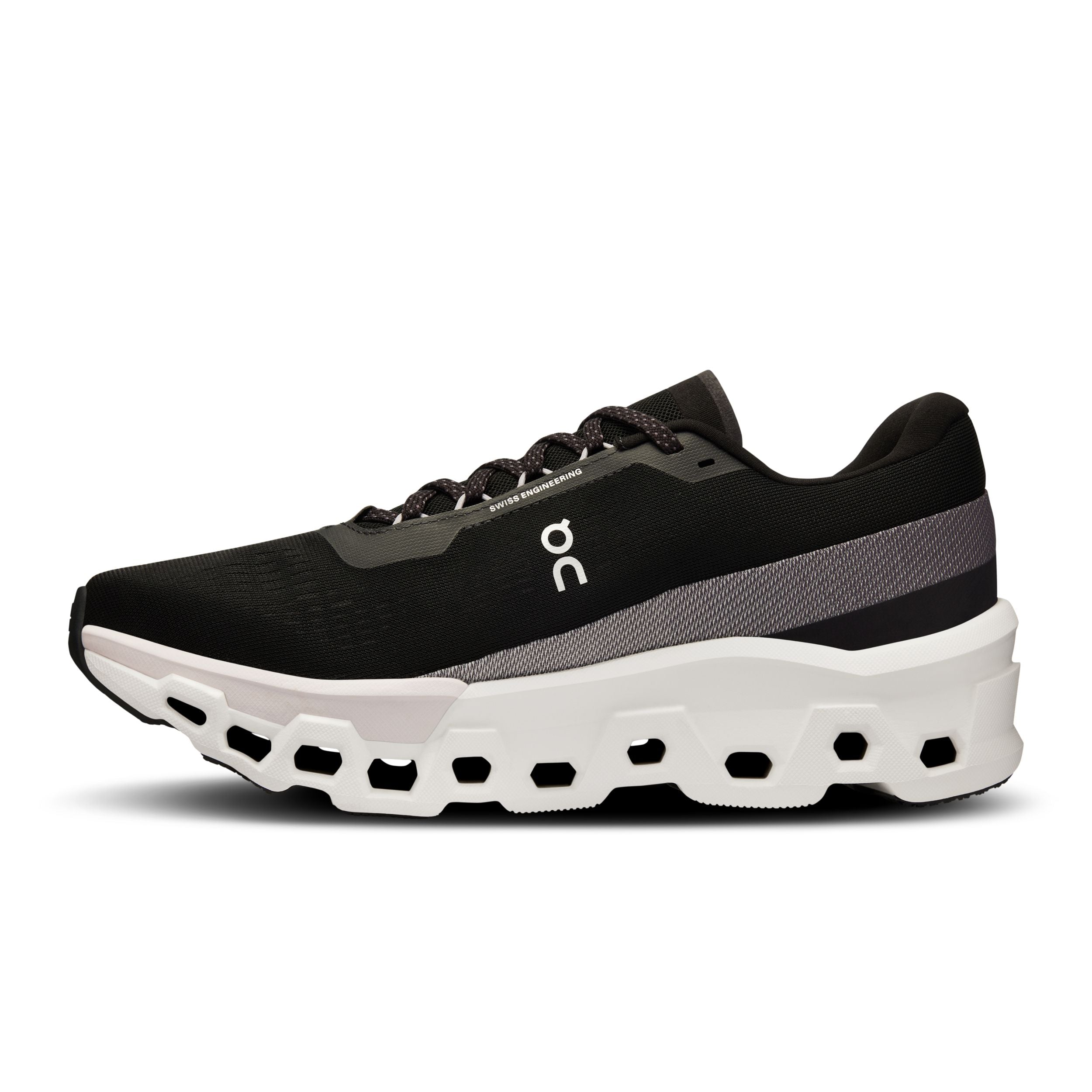 On Cloudmonster 2 | Black/Frost | Men's High Cushion Running Shoes