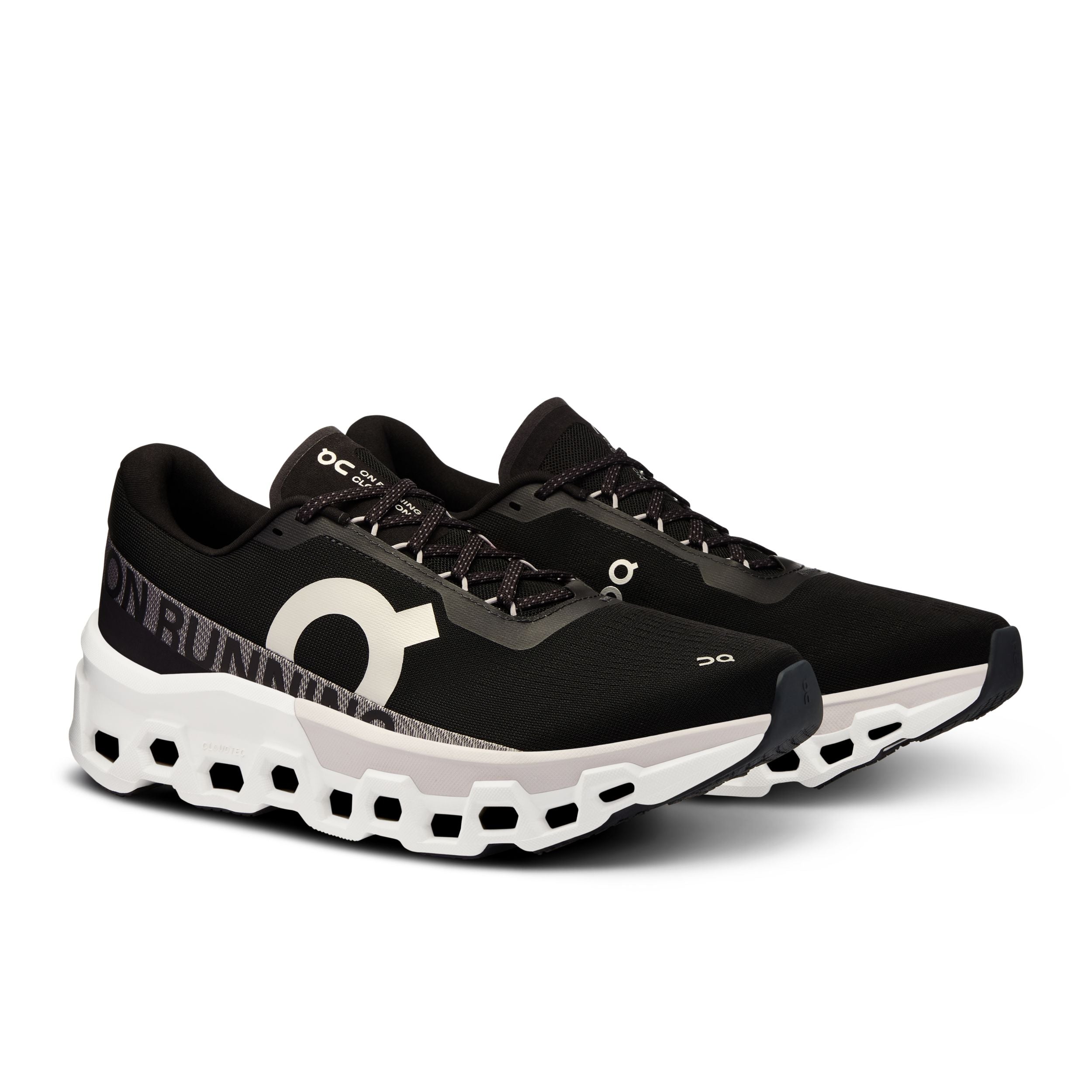 On Cloudmonster 2 | Black/Frost | Men's High Cushion Running Shoes