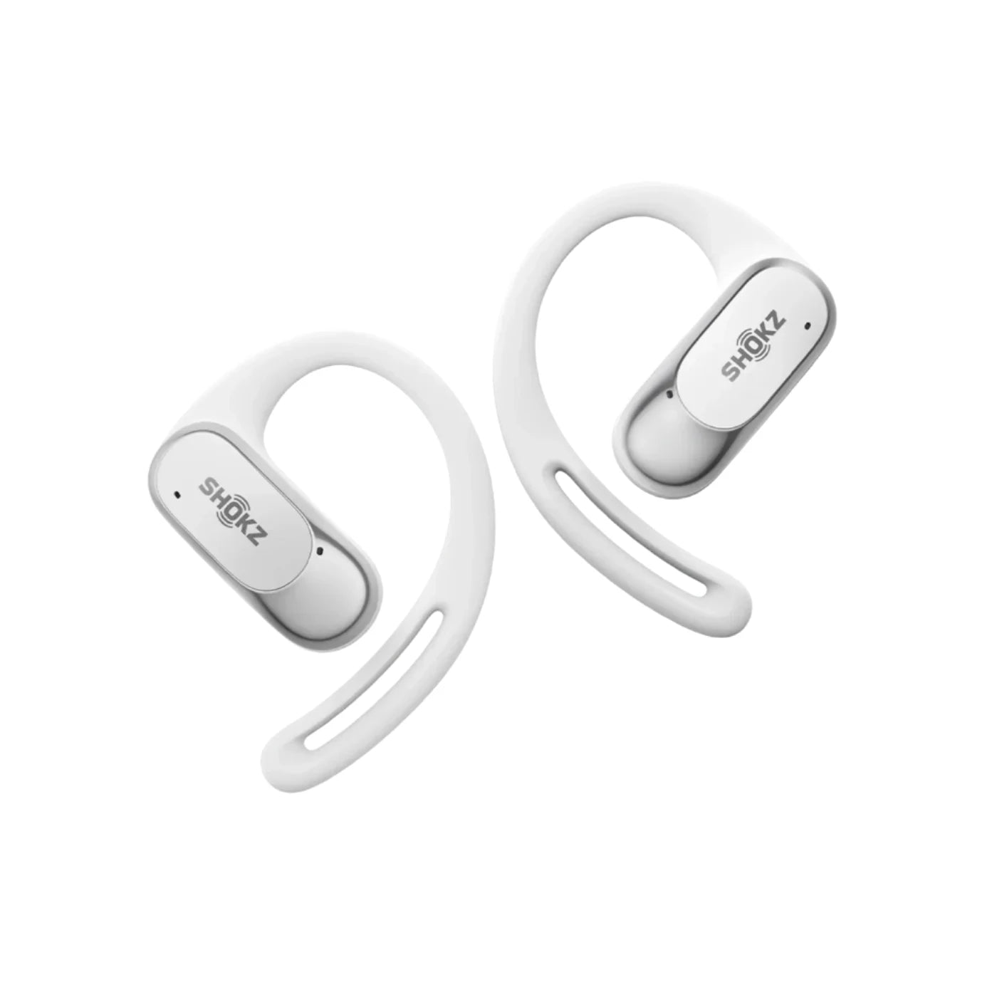 Shokz OpenFit Air | White | Bone-Conduction Headphones – Athletic