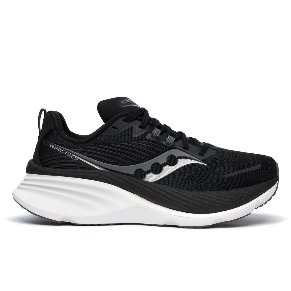 Saucony Hurricane 24 Women's Running Shoes Black/White