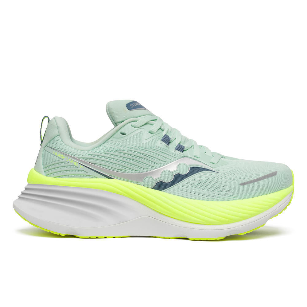 Saucony Hurricane 24 Women's Running Shoes Jade/Citron