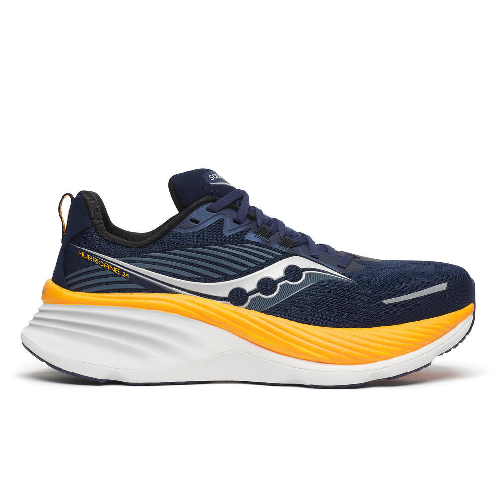 Saucony Hurricane 24 Men's Running Shoes Navy/Peel