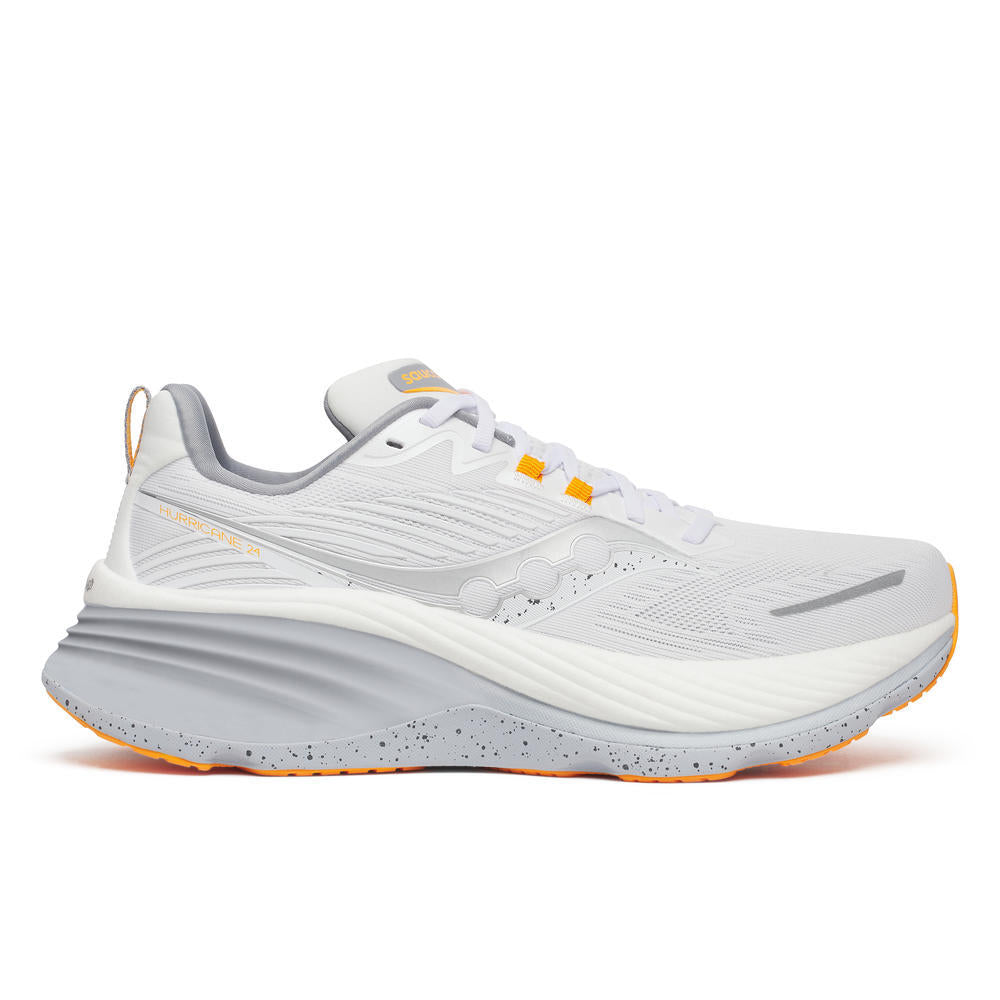 Saucony Hurricane 24 Men's Running Shoes White/Cloud