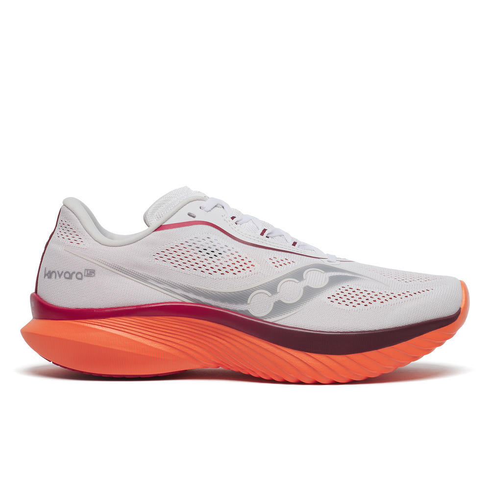 Saucony Kinvara 15 White/Pepper Men's Lightweight Running