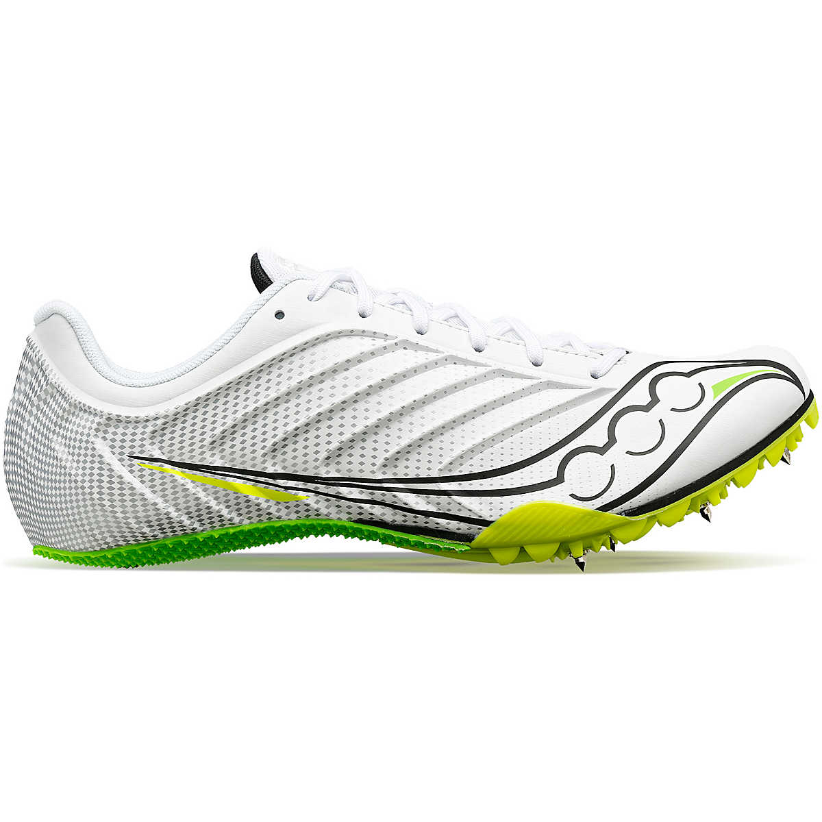 Saucony Spitfire White/Slime Men's Sprint Track Spikes