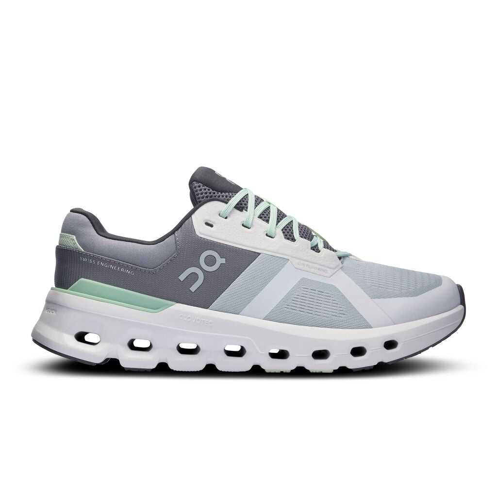 On Men\'s Cloudrunner Running Athletic Tennis Shoes Grey Green 10.5 Men main image 4