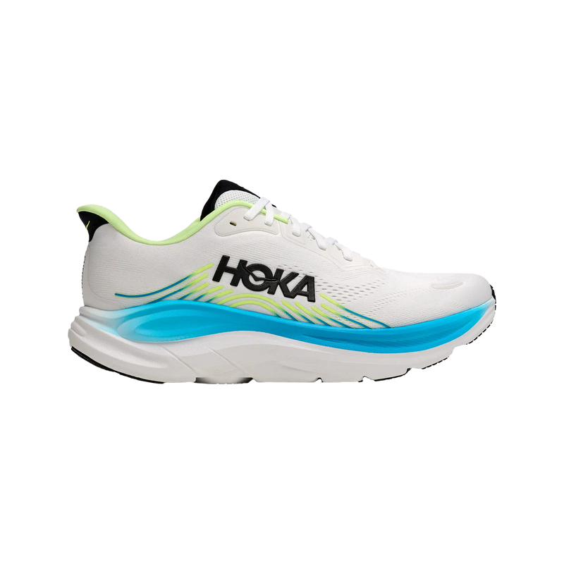 1176572-FLCK | right | Image of HOKA Men's Clifton 11 shoe in Frost / Black