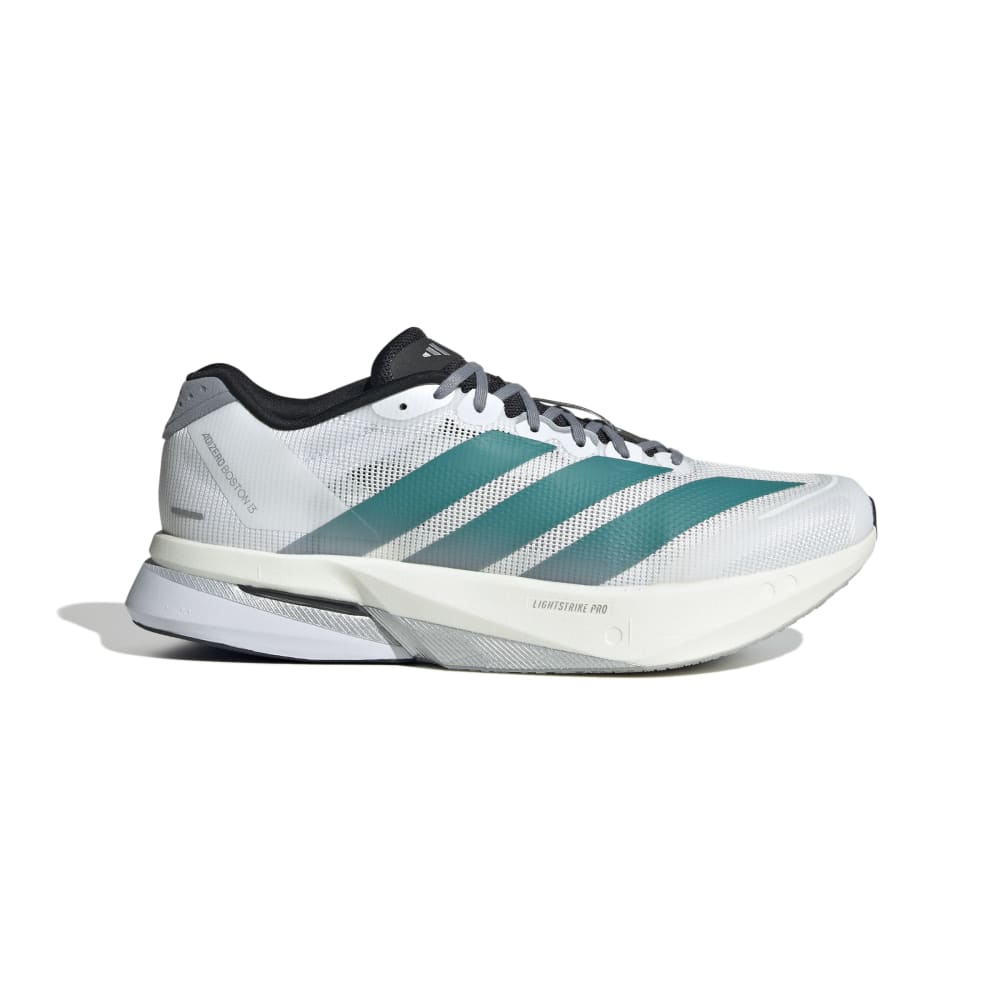 ADIDAS Men's AdiZero Boston 13 - Ftwr White/Pure Teal/Grey - JR4791