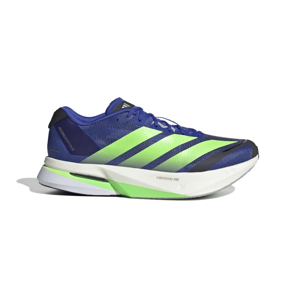 ADIDAS Men's AdiZero Boston 13 - Lucid Blue/Lime Burst/Core Black - JS4944