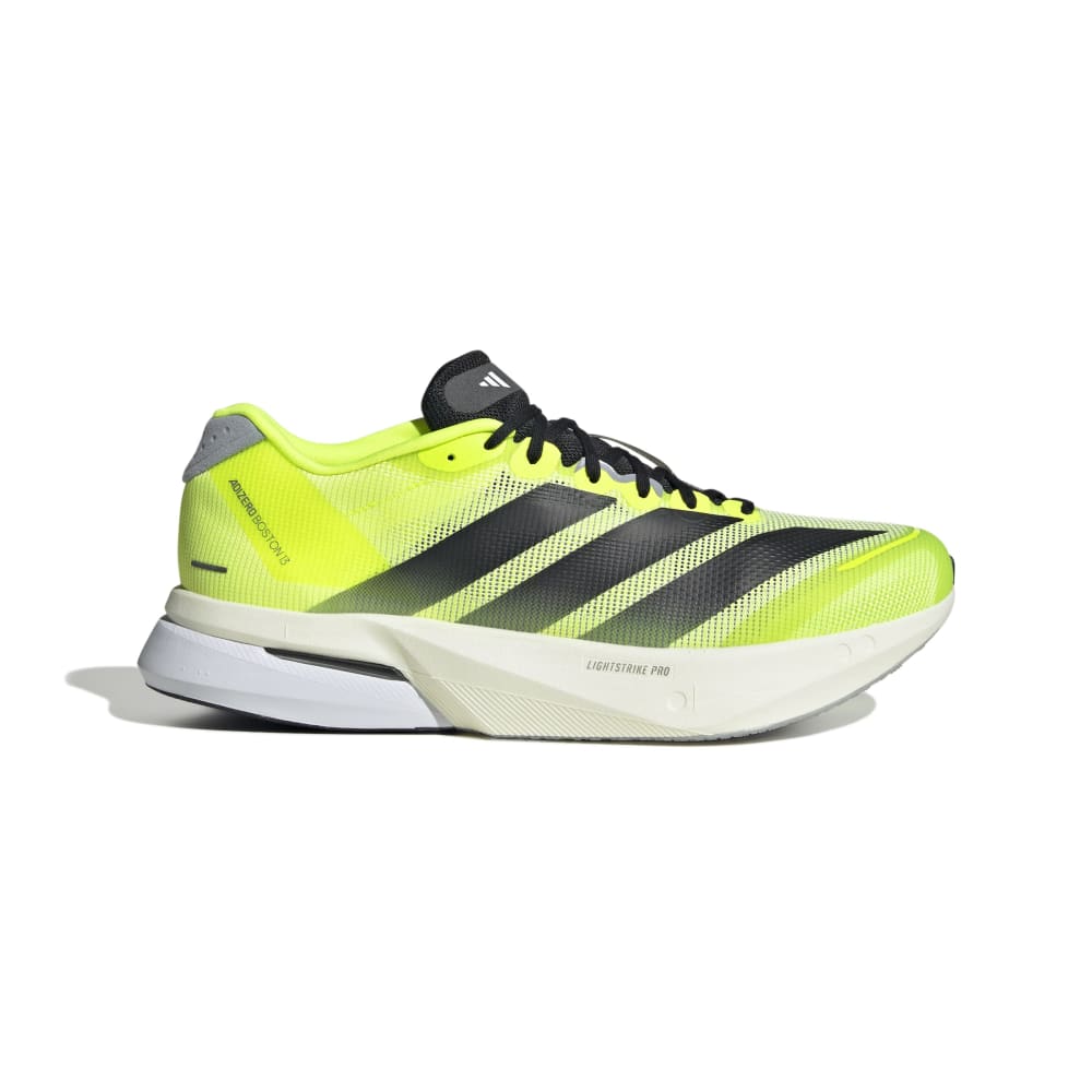 ADIDAS Men's AdiZero Boston 13 - Lucid Lemon/Core Black/Halo Silver - JS4933