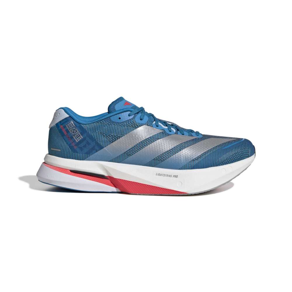 ADIDAS Men's AdiZero Boston 13 - Solar Blue/Silver Metallic/Dark Solar Blue - JR4868
