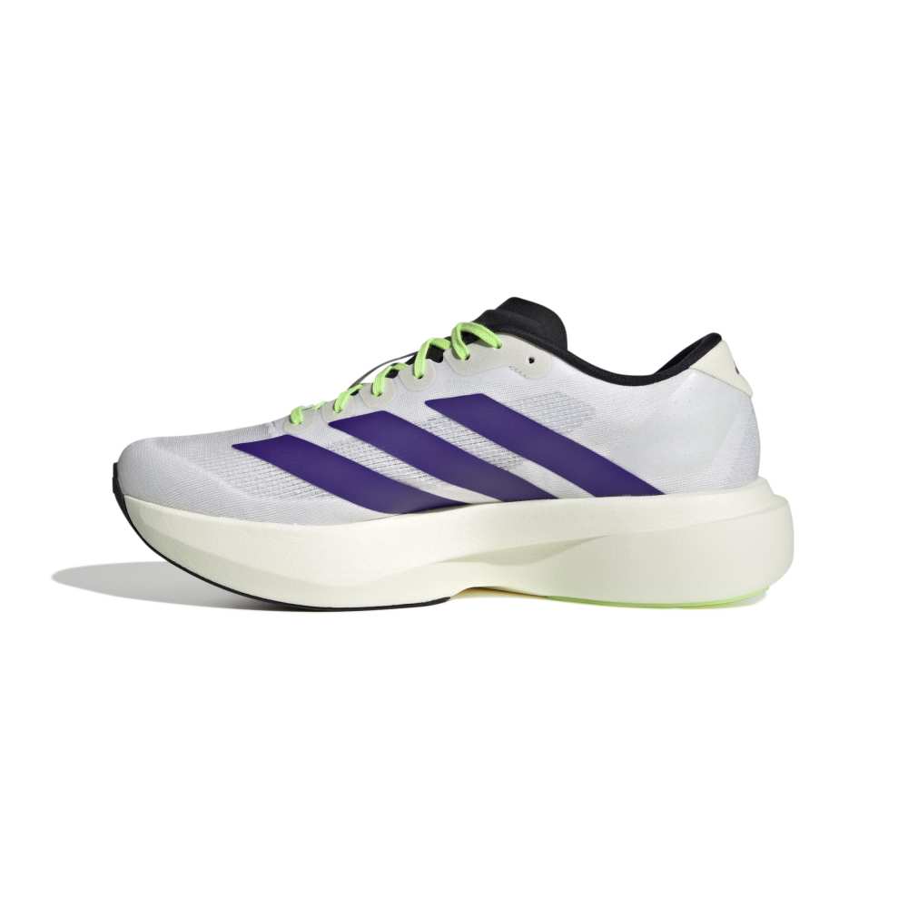 ADIDAS Men's AdiZero Evo SL - Ftwr White/Collegiate Purple/Lime Burst - JS4495