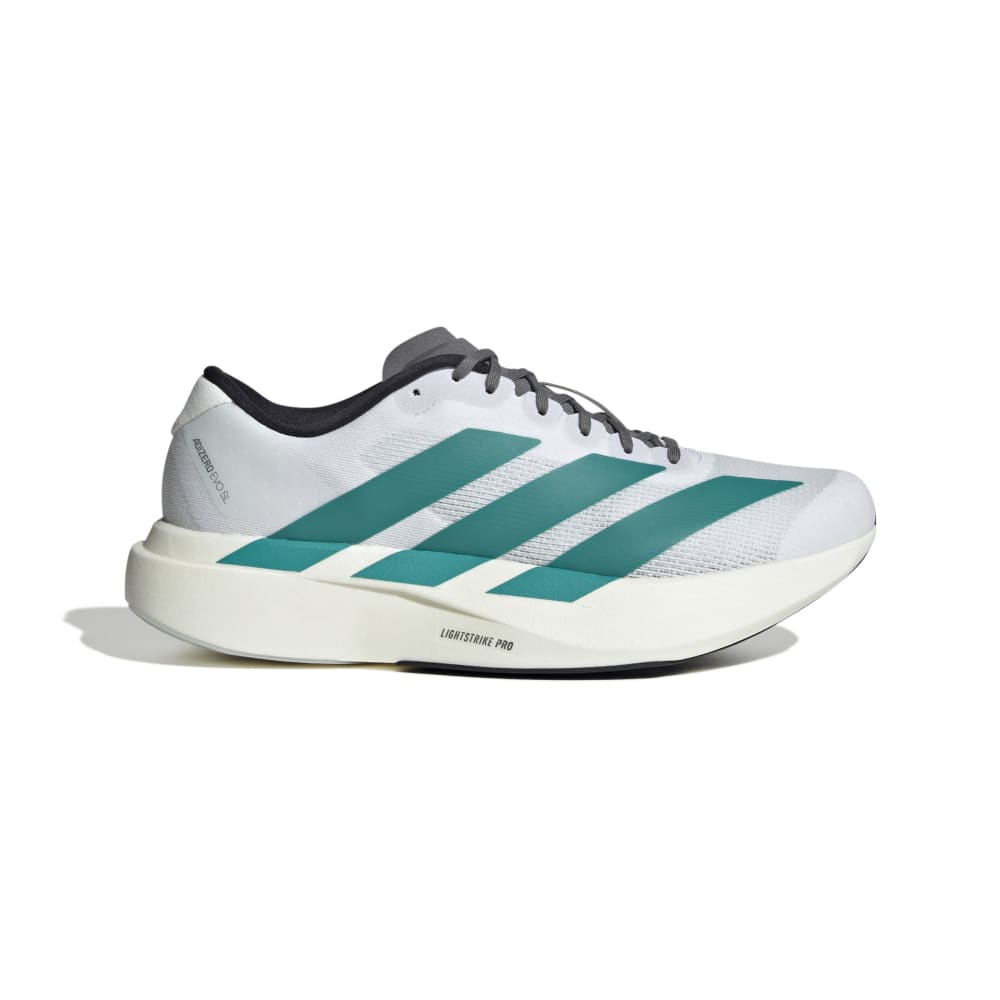 ADIDAS Men's AdiZero Evo SL - Ftwr White/Pure Teal/Grey Four - JS4487