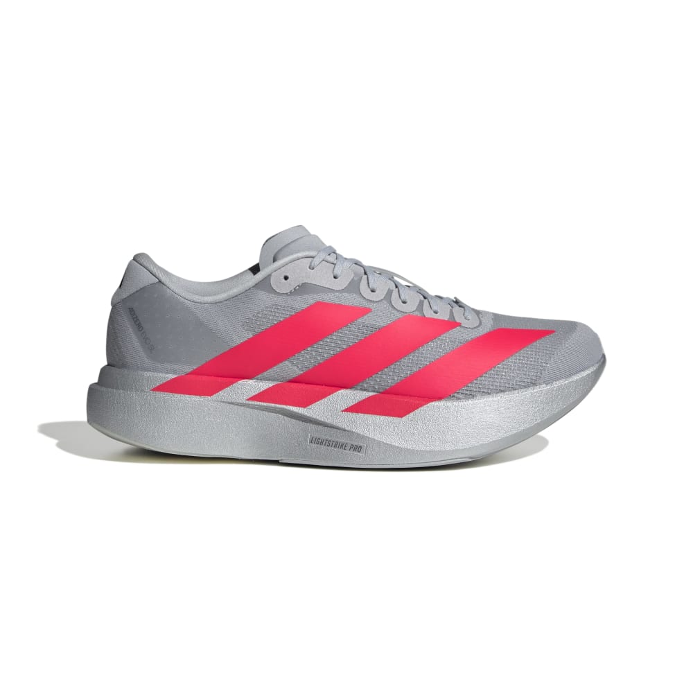 ADIDAS Men's AdiZero Evo SL - Silver Metallic/Lucid Red/Iron Metallic - KI3381