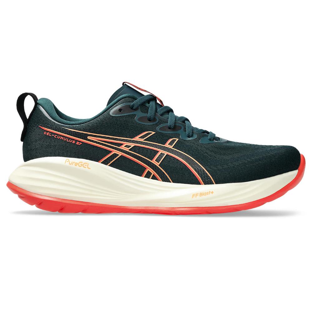 ASICS Men's Gel-Cumulus 27 - Saxon Green/Coral Reef - 1011B960-301