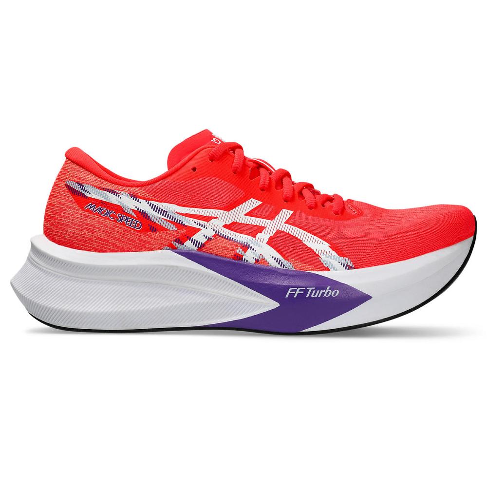Asics Magic Speed 4 | Flash Red/White | Men's Neutral Racing Shoes ...
