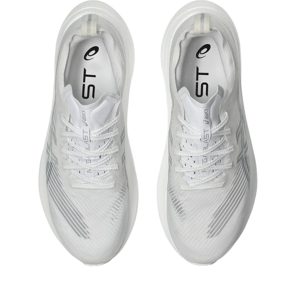 Asics Megablast |White/Piedmont Grey | Cushioned, Reponsive