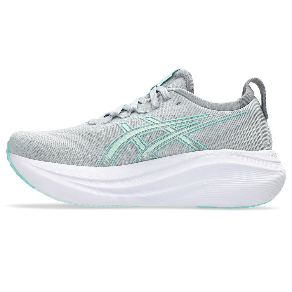 ASICS Women's Gel-Nimbus 27 - Piedmont Grey/Illuminate Mint - 1012B753-020