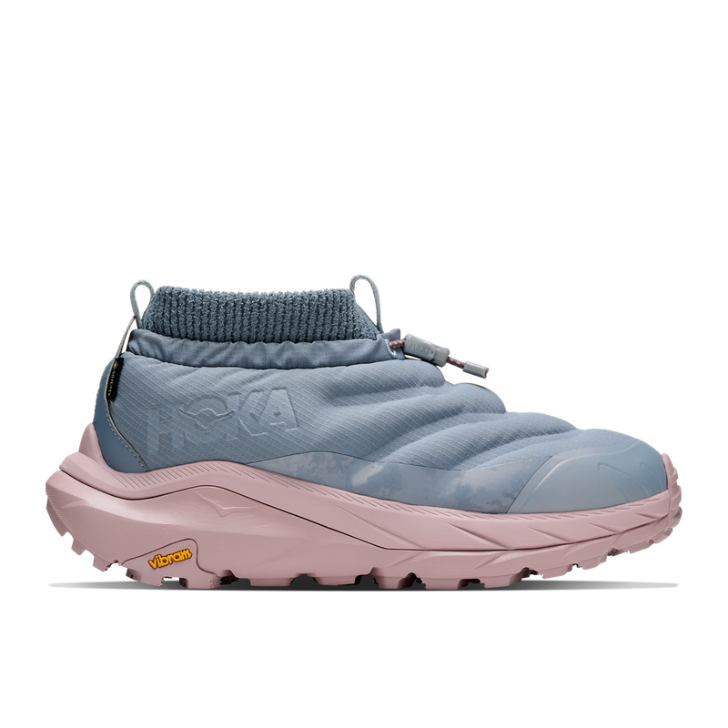 1179205-WNKP | right | Image of HOKA Women's Kaha 2 Frost Moc GTX Glm shoe in Washed Blue / Pink Opal