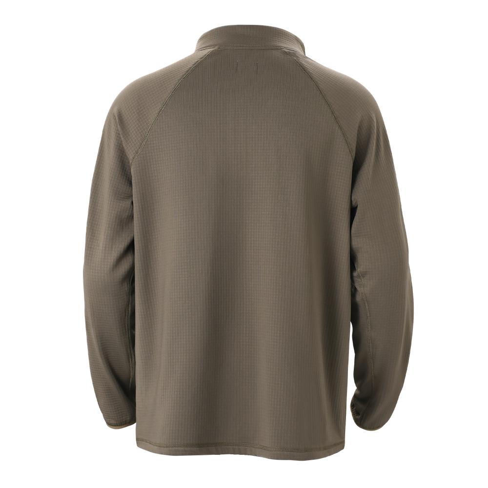 ATHLETIC ANNEX M Annex Waffle Quarter Zip -, Smokey Olive - MWQZ-115