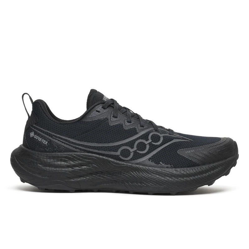 S101118-1006 | right | Image of Saucony Men's Ride TR3 GTX shoe in Triple Black