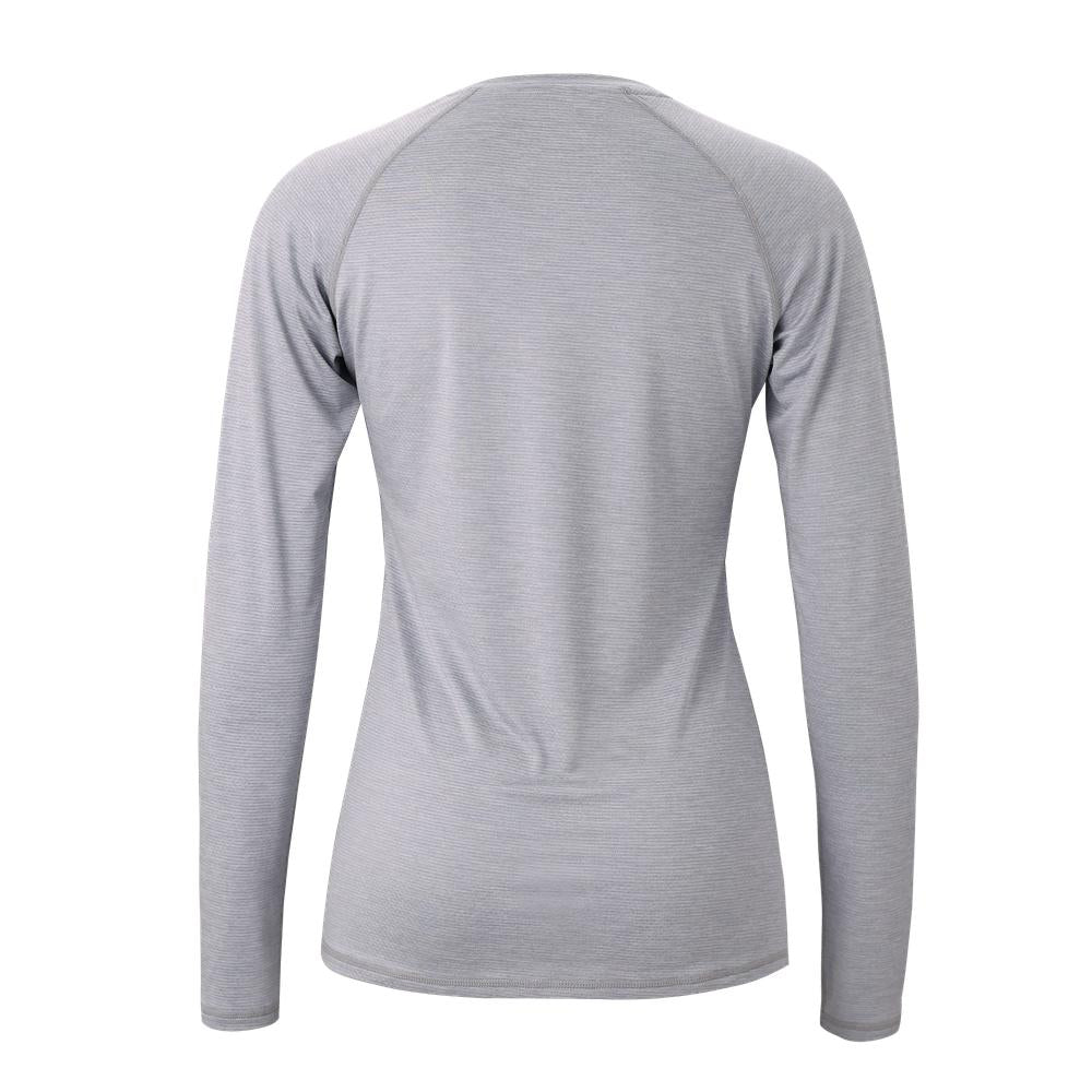 ATHLETIC ANNEX W LuxDry Long Sleeve -, Silver Cloud - WLDLS-117