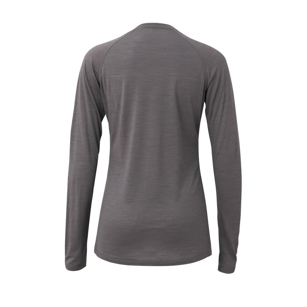 ATHLETIC ANNEX W Merino Long Sleeve -, Granite Gray - WMLS-107