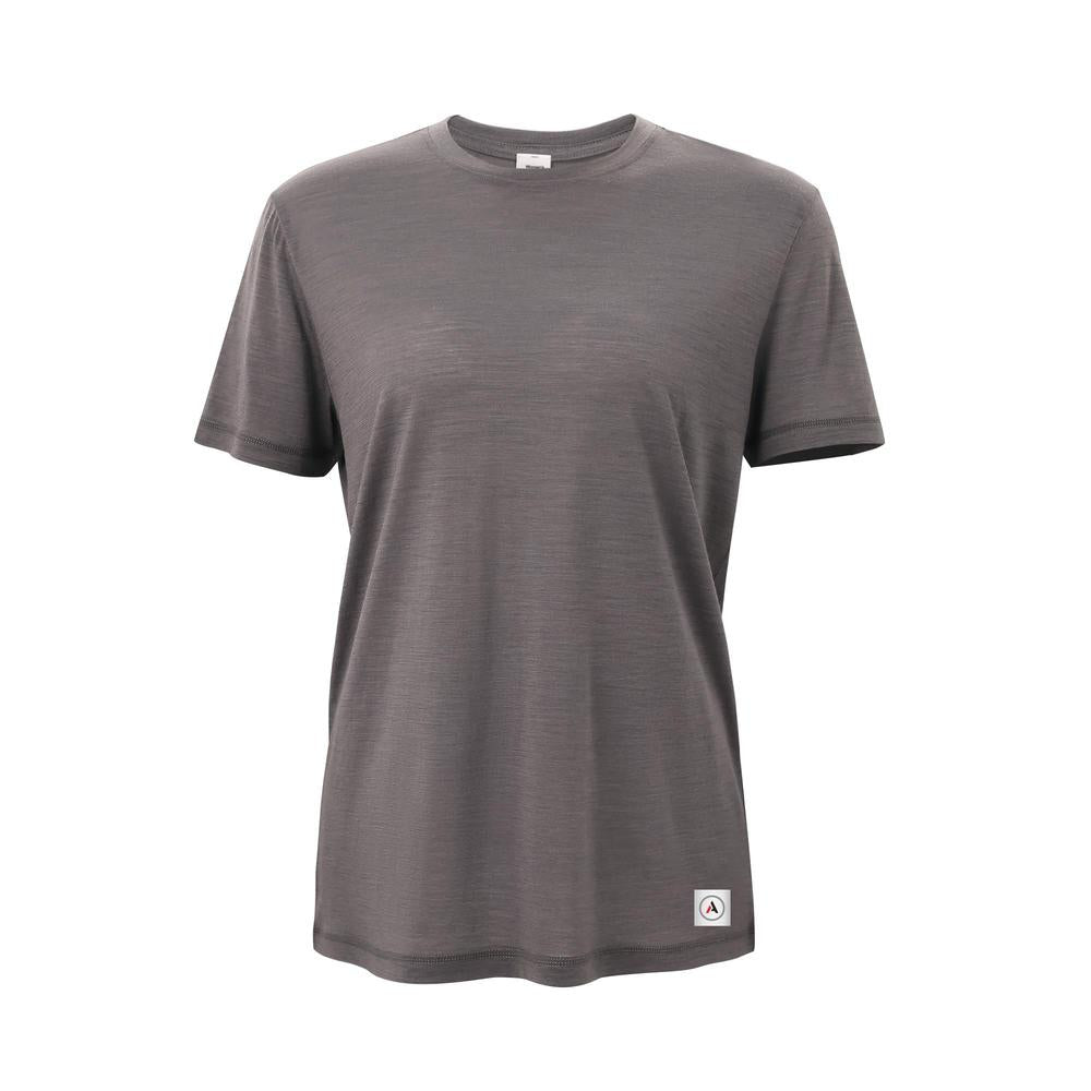 ATHLETIC ANNEX Women's Merino Short Sleeve - Granite Gray - WMSS-107
