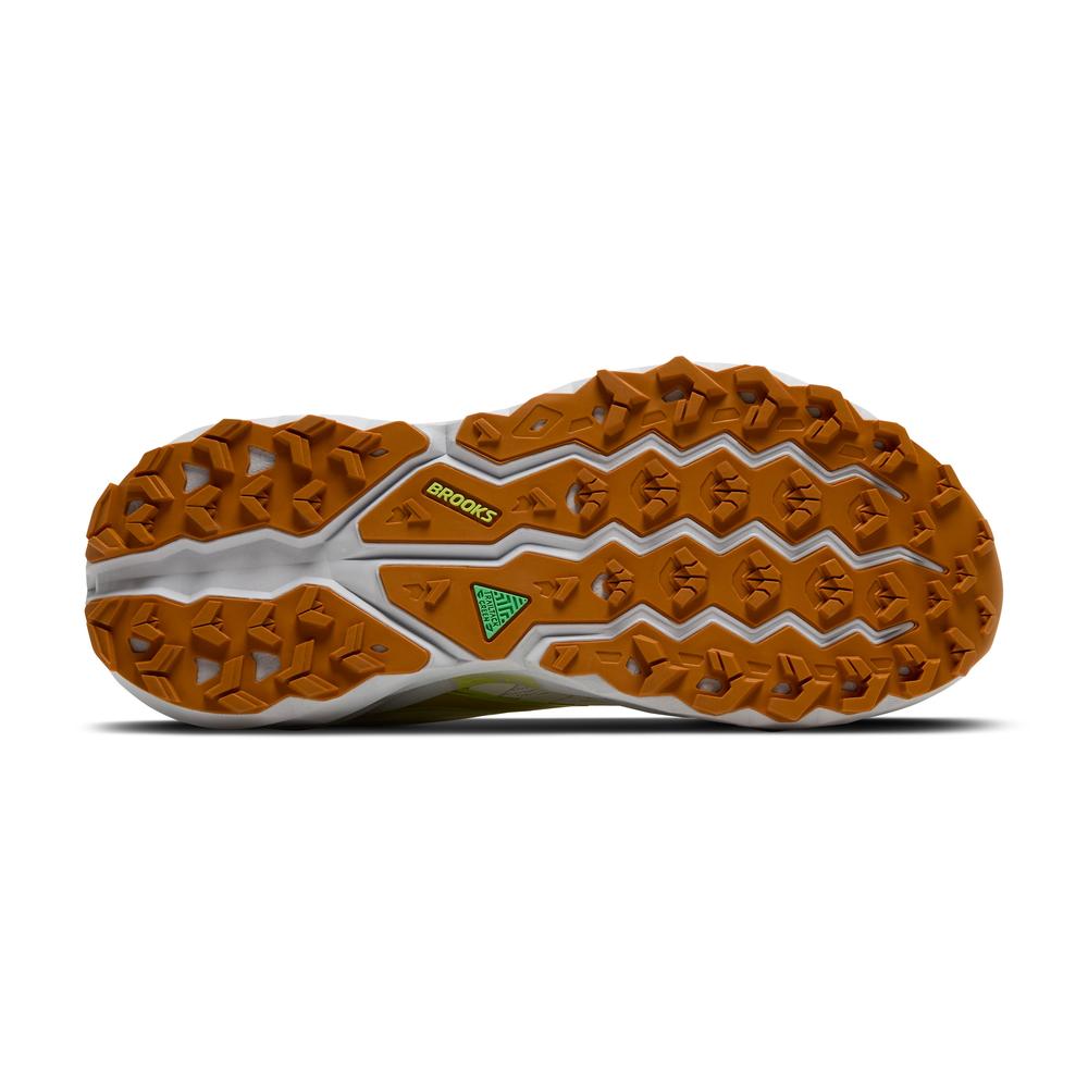 Brooks Cascadia 19 | Coconut/Olive/Ginger | Men's Trail Running