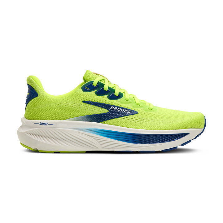 Brooks Ghost 17 | Acid Lime/Navy/White | Men display picture 2