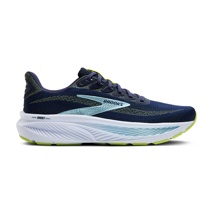 BROOKS M Ghost 17 - Peacoat/Lime/Blue - 1104421B414