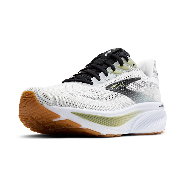 Brooks Ghost 17 | White/Black/Tea | Men's Running and Walking Shoe