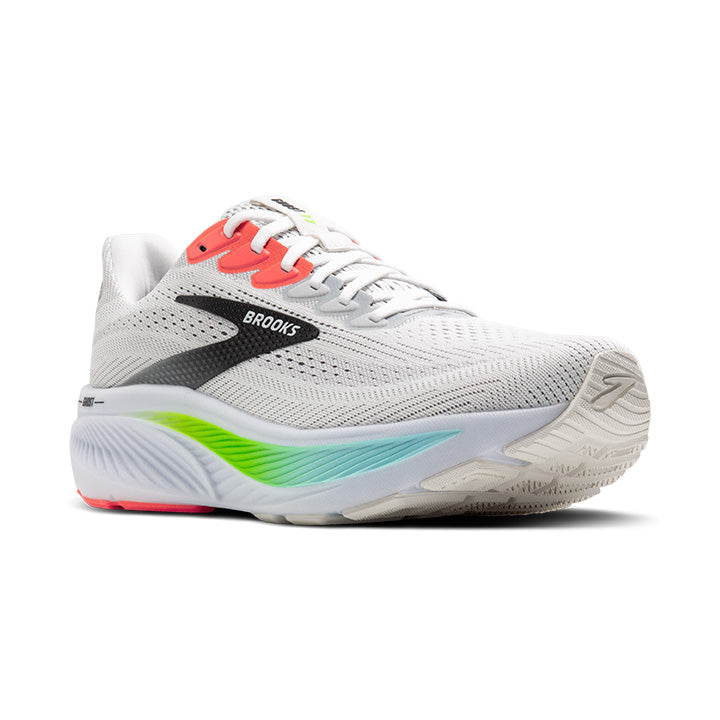 BROOKS M Ghost 17 - White/Pink Clay/Gecko - 1104421D112