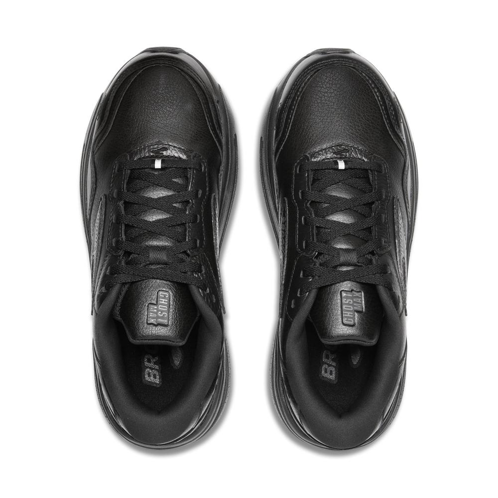 Brooks Ghost Max Leather | Black/Black | Men display picture 1