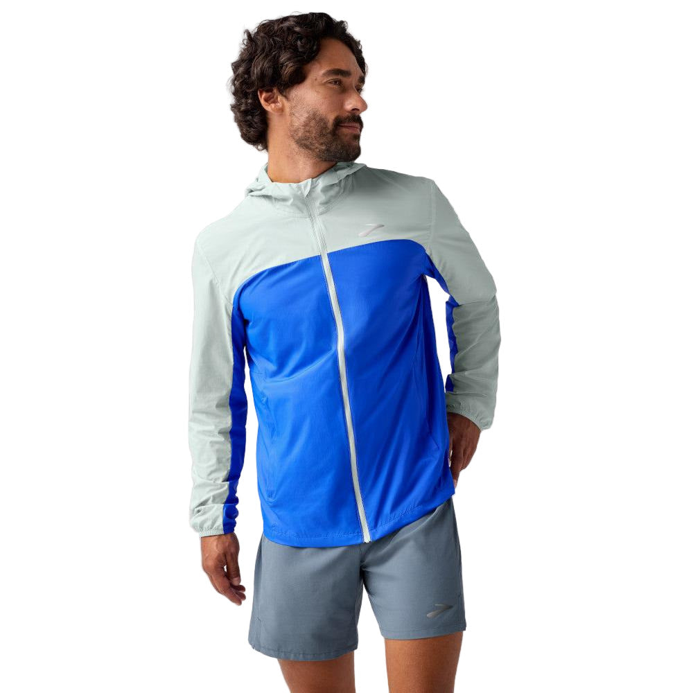 BROOKS Men's Canopy Packable Jacket Neo Blue/Smoke - 211564-420