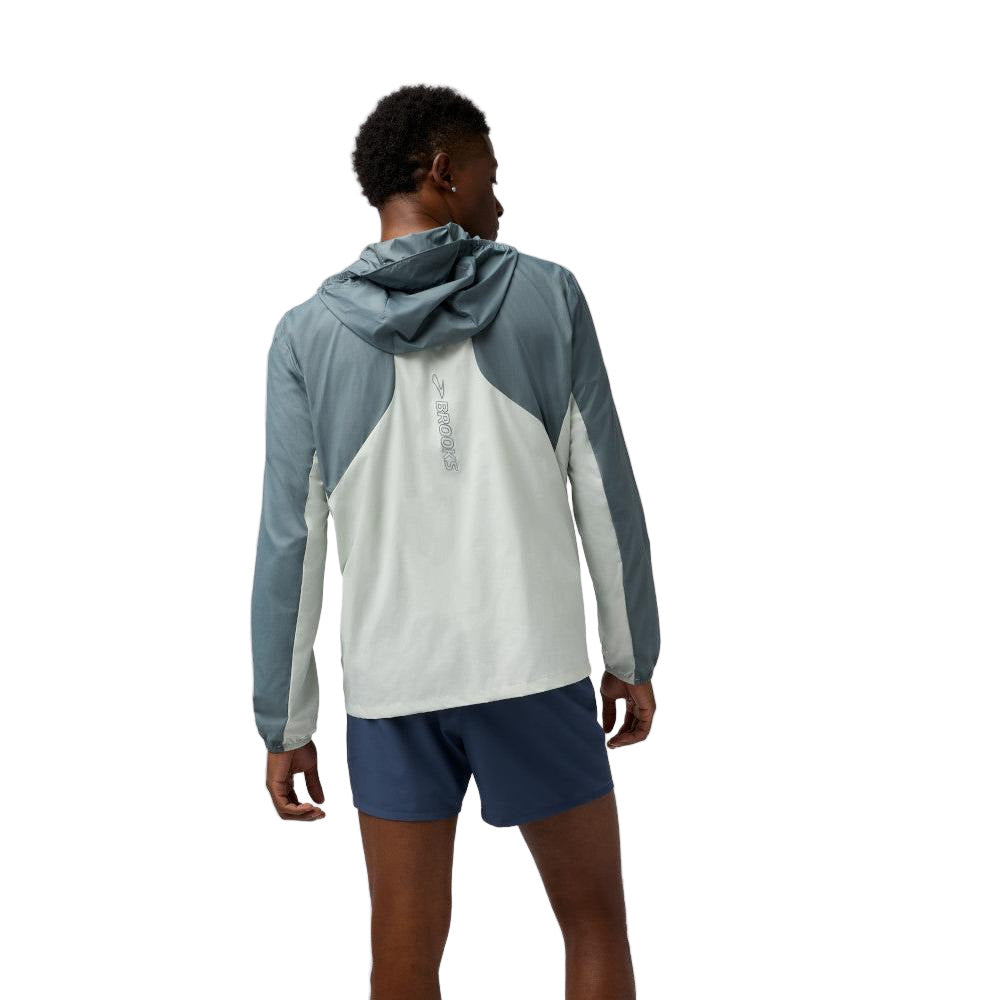 BROOKS Men's Canopy Packable Jacket Smoke/Storm - 211564-183