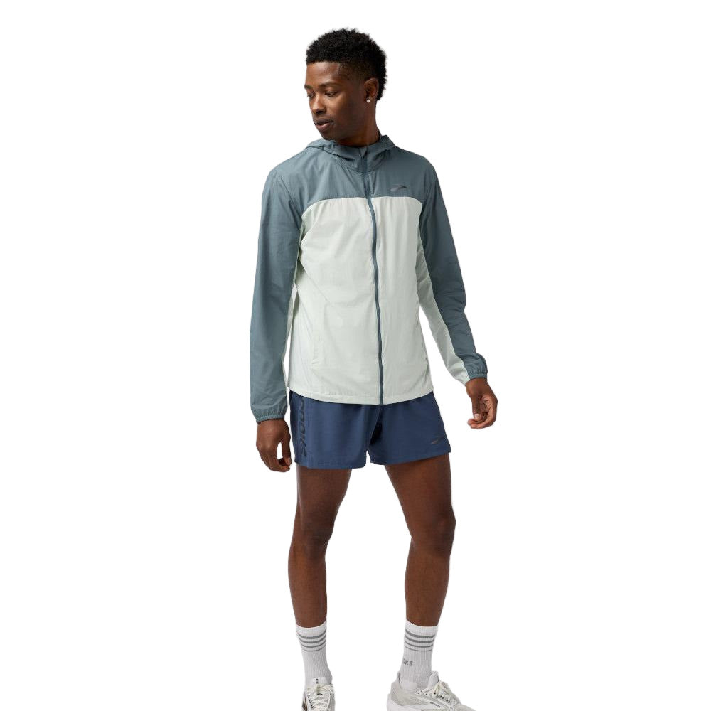 BROOKS Men's Canopy Packable Jacket Smoke/Storm - 211564-183