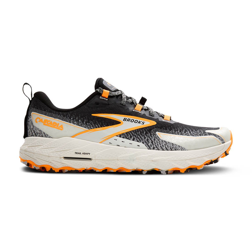 BROOKS Men's Cascadia 18 Black/Blue Wash/Orange - 1104261D022