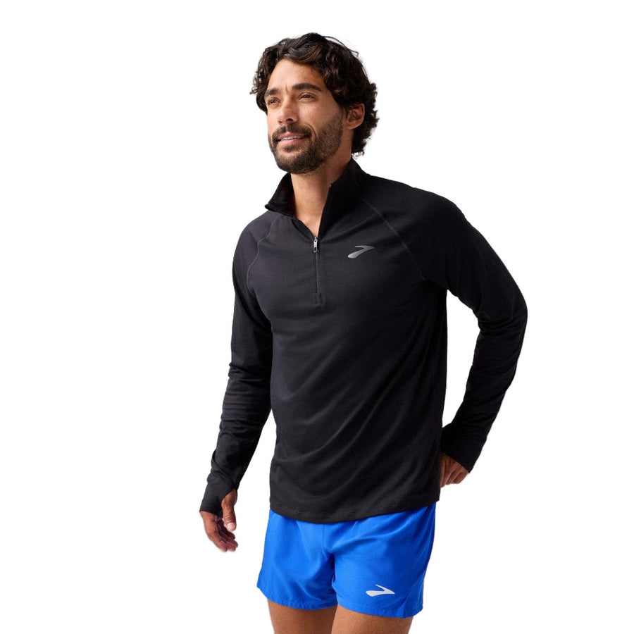 BROOKS Men's Dash 1/4 Zip 3.0 Black - 211565-001