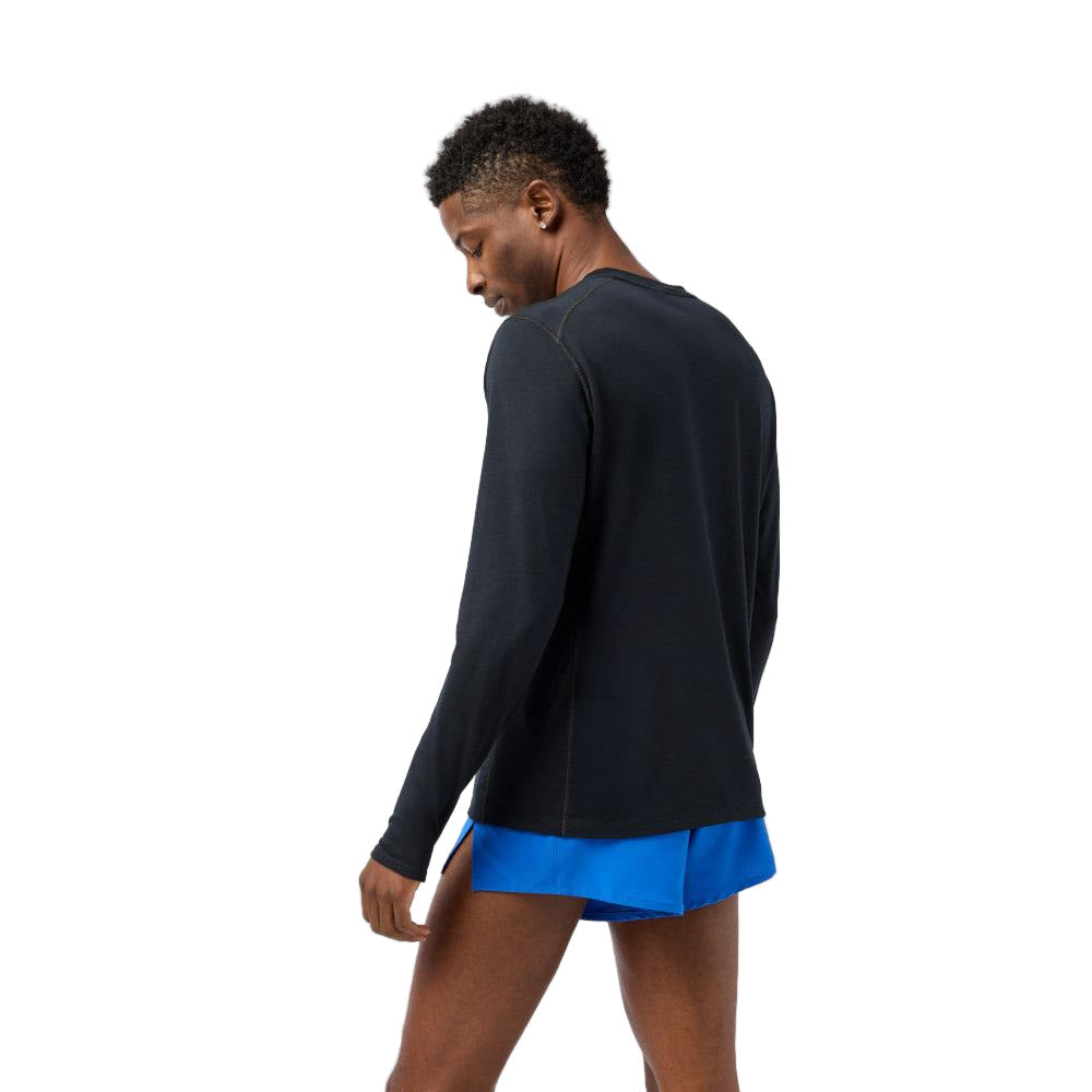 BROOKS Men's Distance Long Sleeve 3.0 Black/BR Speed Logo - 211501-032
