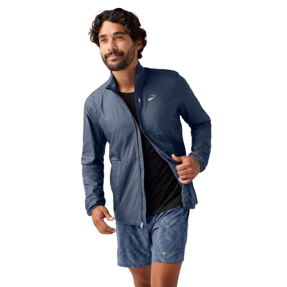 BROOKS Men's Fusion Hybrid Jacket 2.0 Blue Slate - 211512-455